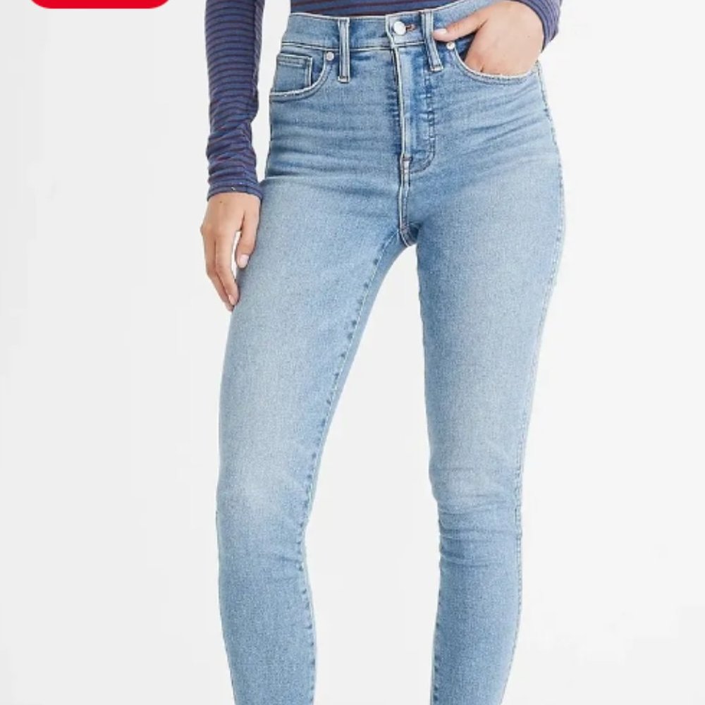 10" Madewell Skinny Blue Jeans